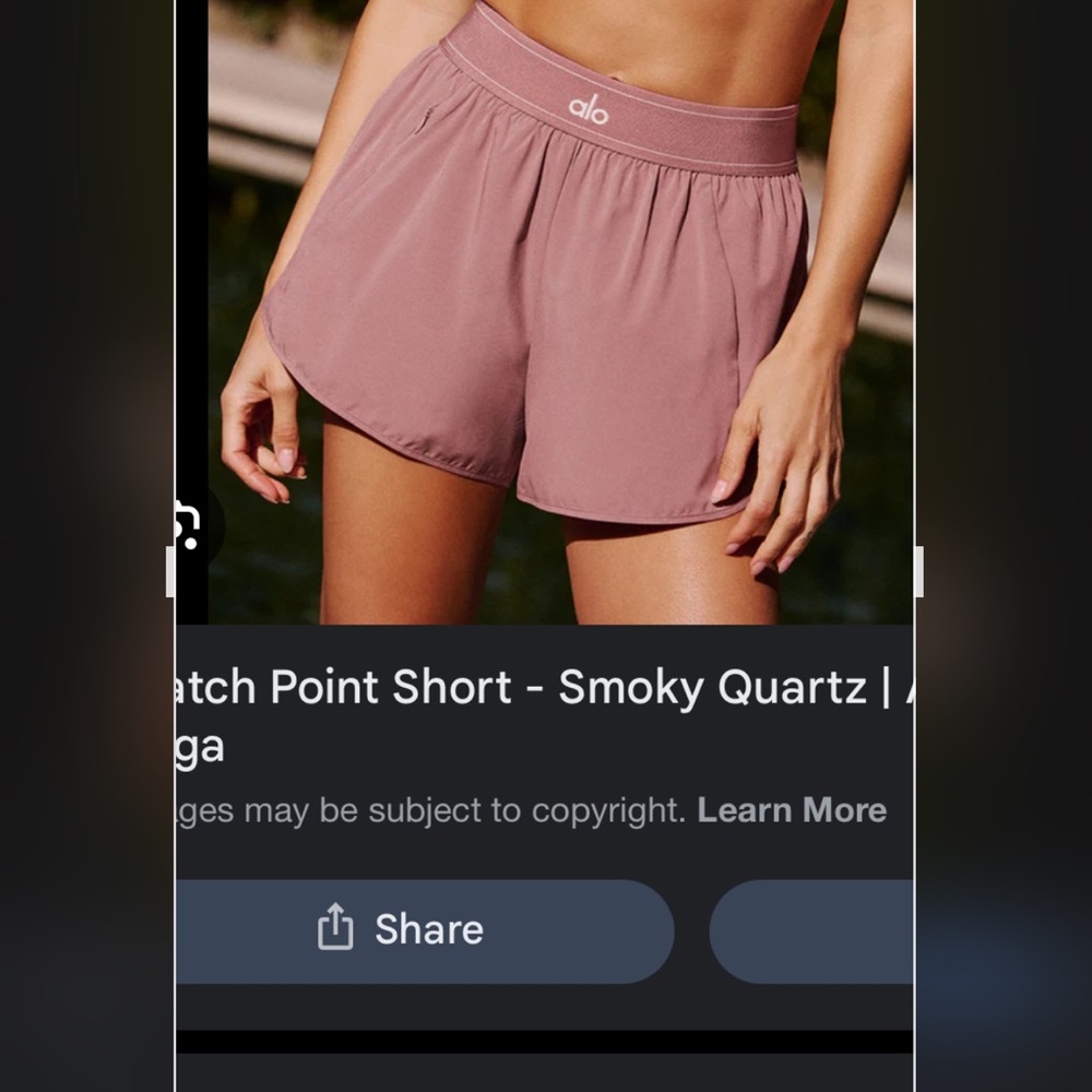 ALO Yoga Women's Athletic Shorts in Smoky Quartz